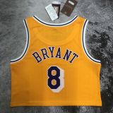 Women's M&N Kobe Bryant Yellow Retro Jersey