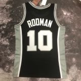 Men's M&N 1993/94 Dennis Rodman Black Retro Jersey