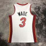 Men's M&N 2005/06 Dwyane Wade White Retro Jersey