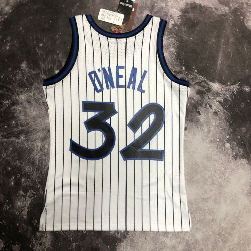 Men's M&N 1994 Shaquille O'Neal White Retro Jersey