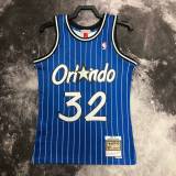 Men's M&N 1994/95 Shaquille O'Neal Blue Retro Jersey