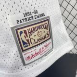 Men's M&N 1991/92 Patrick Ewing White Retro Jersey