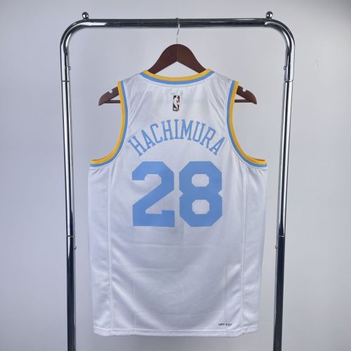 Men's Rui Hachimura White Retro Team Jersey