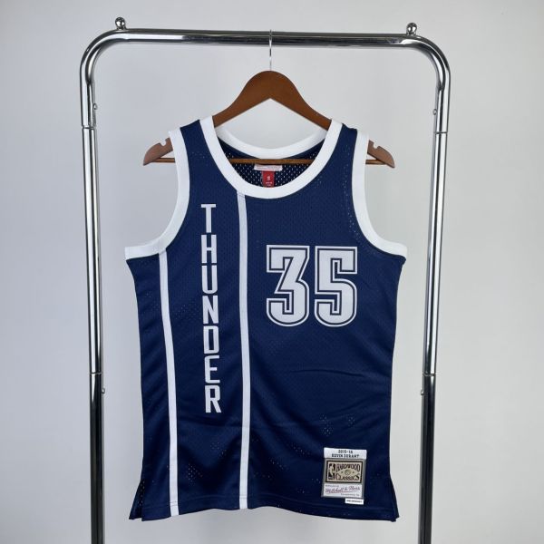 Men's M&N 2015/16 Kevin Durant Blue Retro Jersey