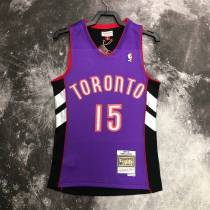 Men's M&N 2000 Vince Carter Purple/Black Retro Jersey