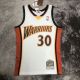 Men's M&N 2009/2010 Stephen Curry White Retro Jersey