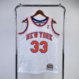 Men's M&N 1991/92 Patrick Ewing White Retro Jersey