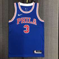 Men's Allen Iverson Blue Retro Team Jersey