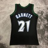 Men's M&N 1997/98 Kevin Garnett Black Retro Jersey