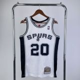 Men's M&N 2002/03 Manu Ginóbili White Retro Jersey