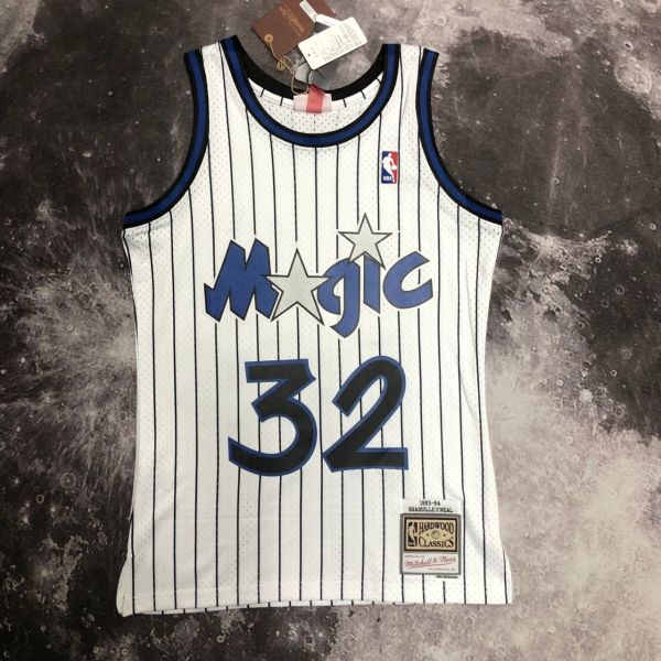 Men's M&N 1994 Shaquille O'Neal White Retro Jersey