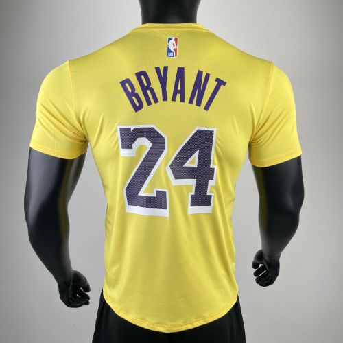 Men's Kobe Bryant Yellow Team T-shirt