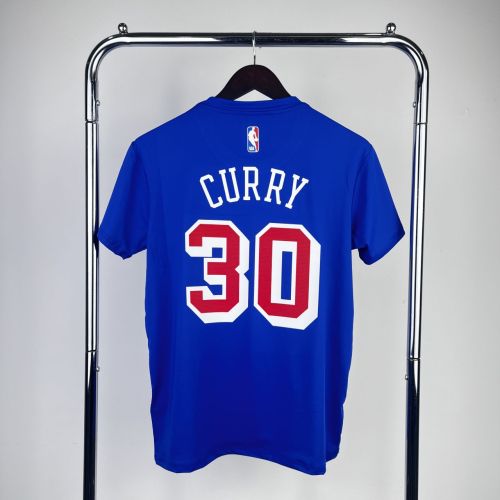 Men's Stephen Curry Blue Team T-shirt