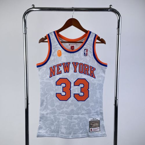 Men's BAPE×M&N White Team Jersey