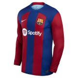 Thai Version Barcelona 23/24 Home Long Sleeve Jersey