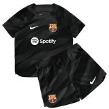 Kids Barcelona 23/24 Goalkeeper Jersey and Short Kit
