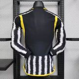 Player Version Juventus 23/24 Home Long Sleeve Authentic Jersey