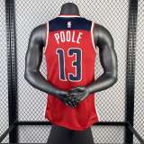 Men's Jordan Poole Red Away Team Jersey