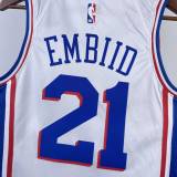 Men's Joel Embiid Home White Team Jersey