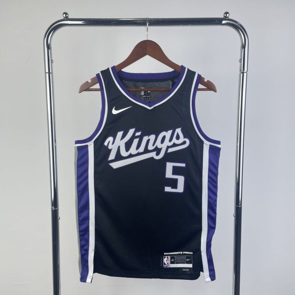 Men's De’Aaron Fox Black Away Team Jersey
