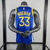 Men's James Wiseman Blue Away Team Jersey