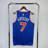 Men's Carmelo Anthony Away Blue Team Jersey