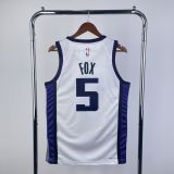 Men's De’Aaron Fox White Home Team Jersey