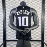 Men's Domantas Sabonis Black Away Team Jersey