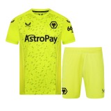 Kids Wolves 23/24 Away Goalkeeper Jersey and Short Kit