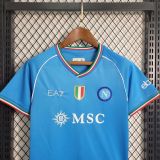 Kids SSC Napoli 23/24 Home Jersey and Short Kit