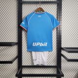Kids SSC Napoli 23/24 Home Jersey and Short Kit