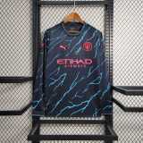 Thai Version Manchester City 23/24 Third Long Sleeve Jersey
