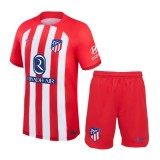 Kids Atletico Madrid 23/24 Home Jersey and Short Kit