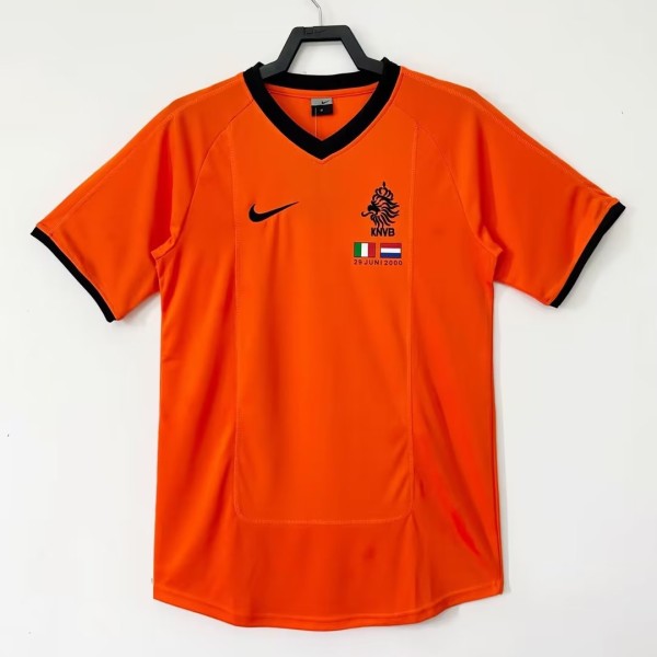 Netherlands 2000 Euro Home Retro Jersey