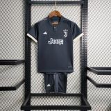 Kids Juventus 23/24 Third Jersey and Short Kit