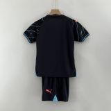 Kids Manchester City 23/24 Third Jersey and Short Kit