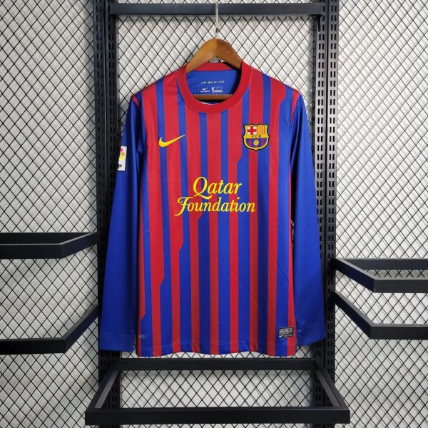 Barcelona 2011/2012 Home Long Sleeve Retro Jersey