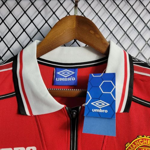 MUFC 1998/1999 Home Retro Long Sleeve Jersey