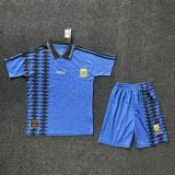 Argentina 1994 World Cup Away Retro Jersey and Short Kit