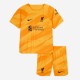 Kids Liverpool 23/24 Goalkeeper Jersey and Short Kit