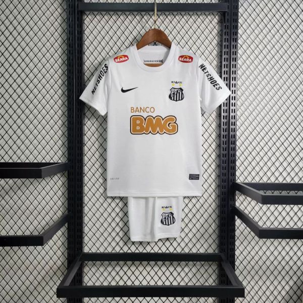 Kids Santos 2012 Home Retro Jersey and Short Kit