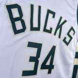 Men's 2023 Giannis Antetokounmpo White Home Team Jersey