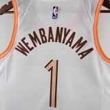 Men's 2024 Victor Wembanyama White Team Jersey - City Edition