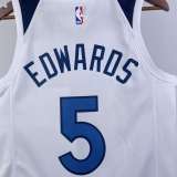 Men's 2023 Anthony Edwards White Home Team Jersey