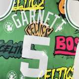 Men's M&N 2007/08 Kevin Garnett Green Retro Jersey