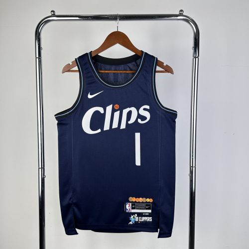 Men's 2024 James harden Blue Team Jersey - City Edition