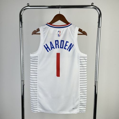 Men's 2023 James harden White Home Team Jersey