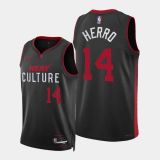 Men's 2024 Tyler Herro Black Team Jersey - City Edition