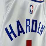 Men's 2023 James harden White Home Team Jersey
