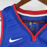 Men's 2023 Cade Cunningham Blue Away Team Jersey